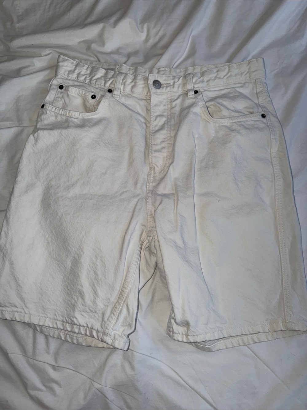 Zara White Denim Men’s Jean Shorts